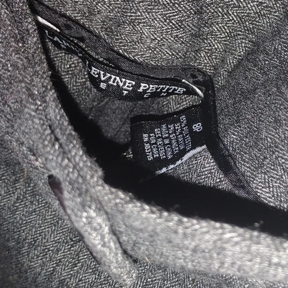 Larry Levine Petite Stretch Grey Women's Slacks❗Last Chance To Buy‼️ - Picture 3 of 3